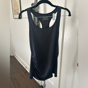 Black workout maternity top